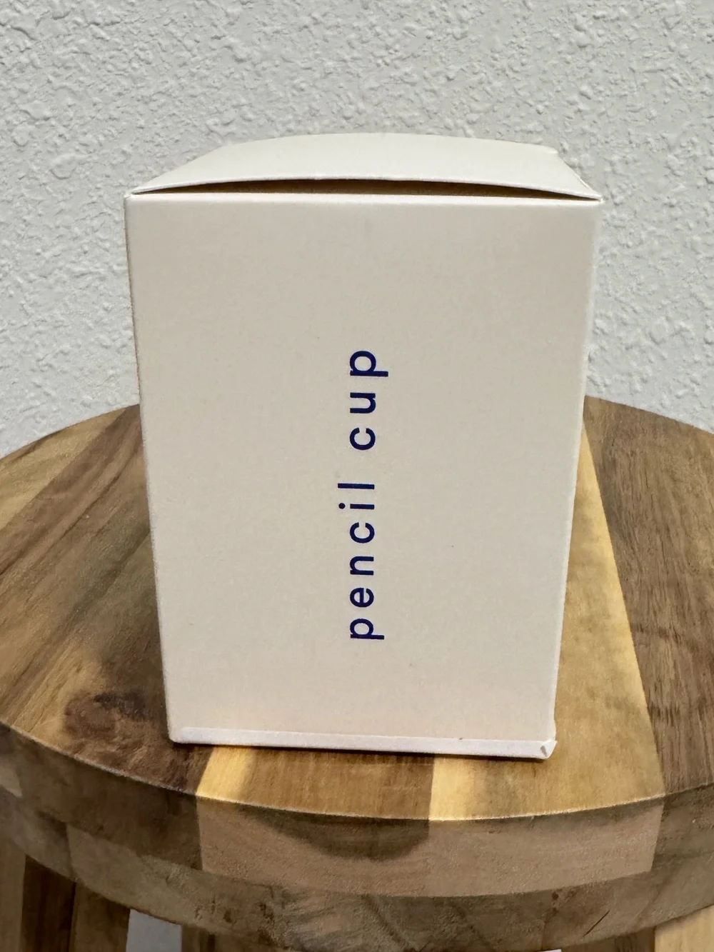 NWT NOTEM Studio Lola Blue Steel Pencil Cup Desk Organizer Anthropologie